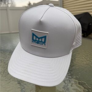 Melin Odyssey Stacked Hydro men’s hat - White/Electric Blue Limited Edition